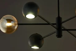 Store Stylowa lampa wisząca do sypialni JUP 1993 MO6 CZ BU MOKA | Kaja Żyrandole Nowoczesne