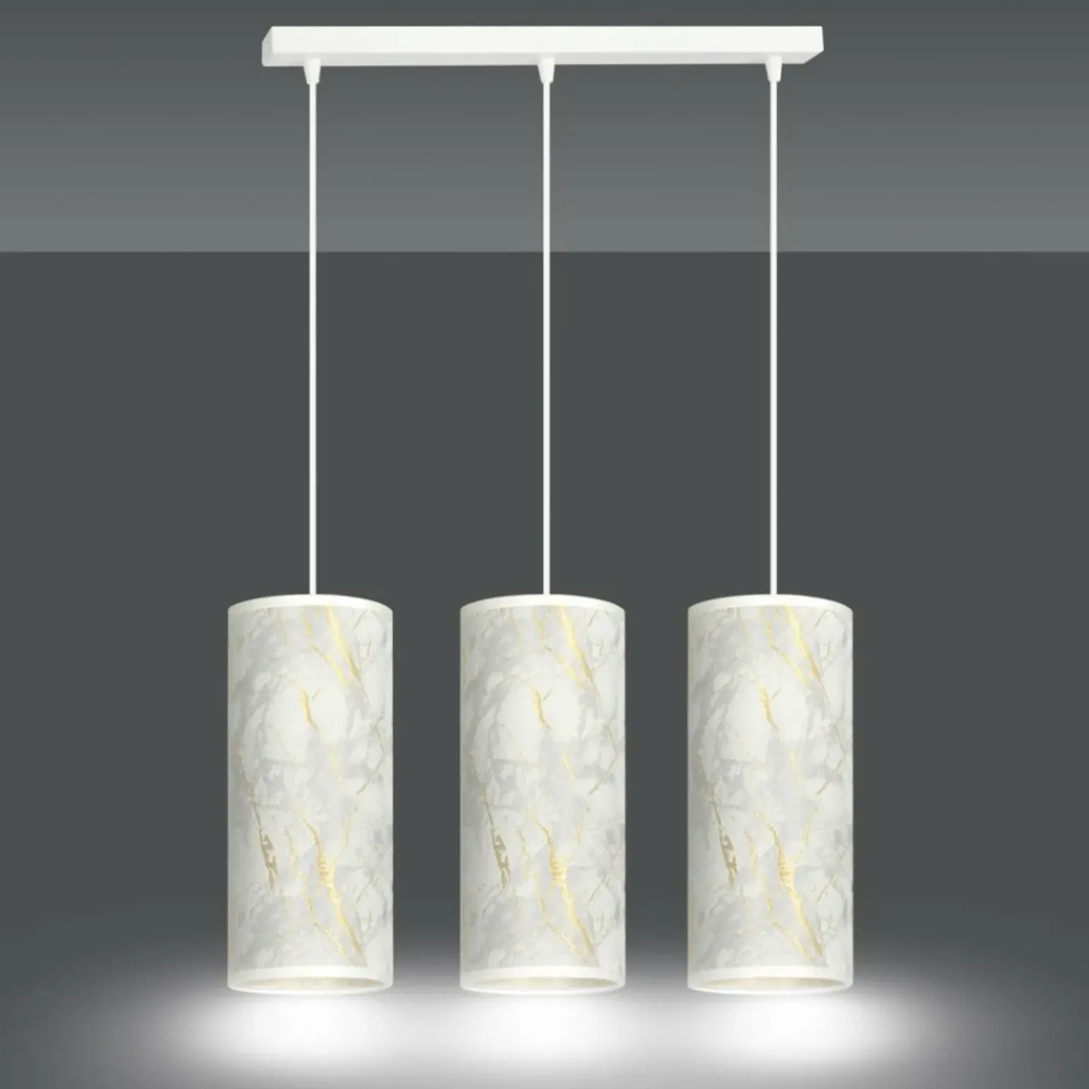 Cheap Stylowa lampa wisząca, wzór marmuru 1057/3 KARLI | Kaja Oświetlenie Żyrandole Nowoczesne