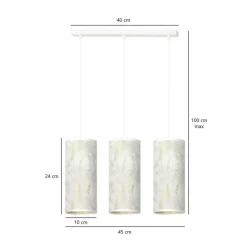 Cheap Stylowa lampa wisząca, wzór marmuru 1057/3 KARLI | Kaja Oświetlenie Żyrandole Nowoczesne