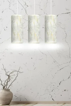 Cheap Stylowa lampa wisząca, wzór marmuru 1057/3 KARLI | Kaja Oświetlenie Żyrandole Nowoczesne