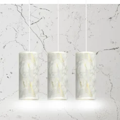 Cheap Stylowa lampa wisząca, wzór marmuru 1057/3 KARLI | Kaja Oświetlenie Żyrandole Nowoczesne