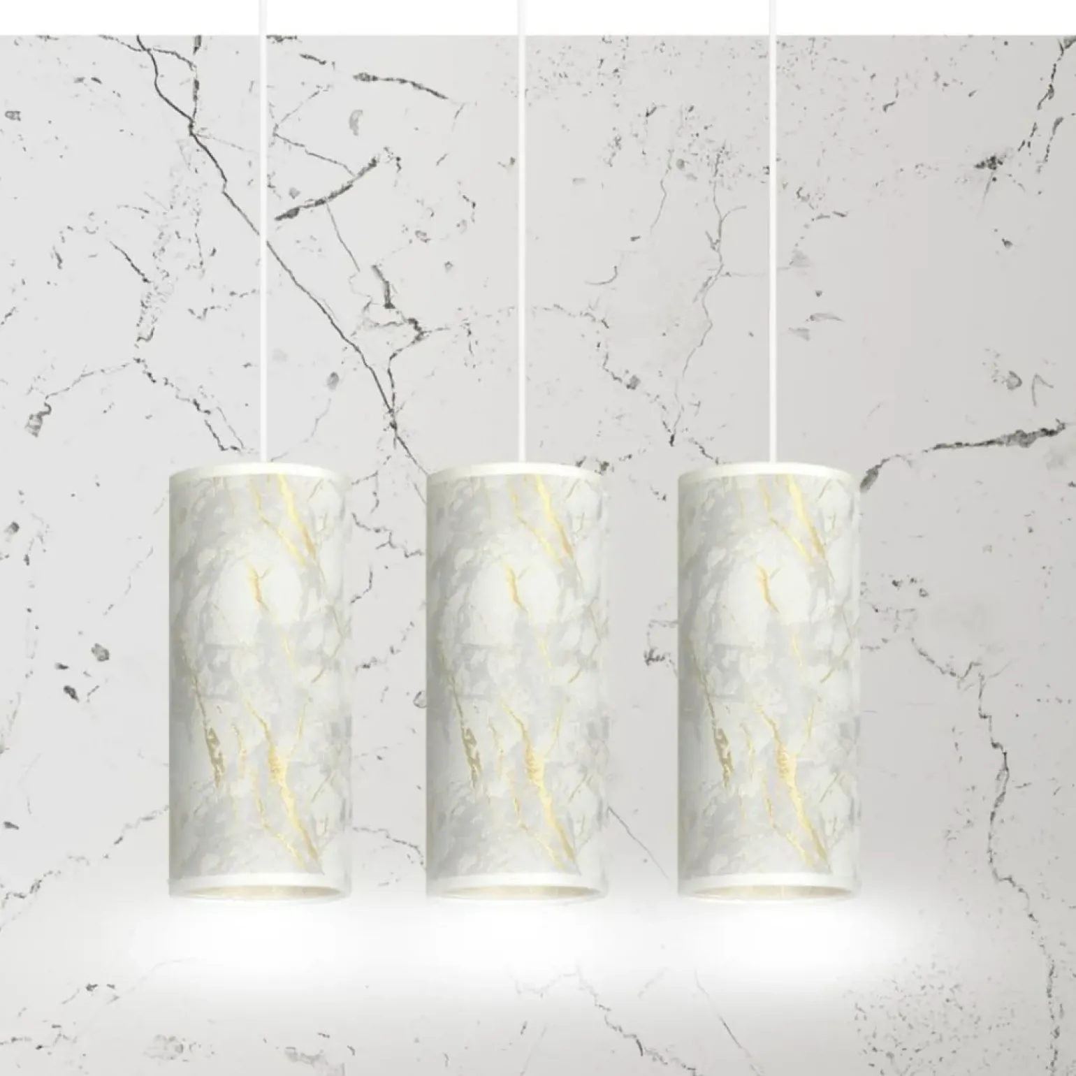 Cheap Stylowa lampa wisząca, wzór marmuru 1057/3 KARLI | Kaja Oświetlenie Żyrandole Nowoczesne