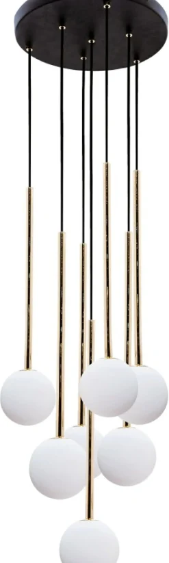 Best Sale Stylowa lampa wisząca z białymi kloszami, do salonu 5642 z serii ALI Żyrandole Nowoczesne