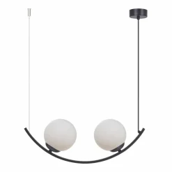 Shop Stylowa lampa wisząca z białymi kulami ZM 5012 WAVE | Kaja Oświetlenie Żyrandole Nowoczesne