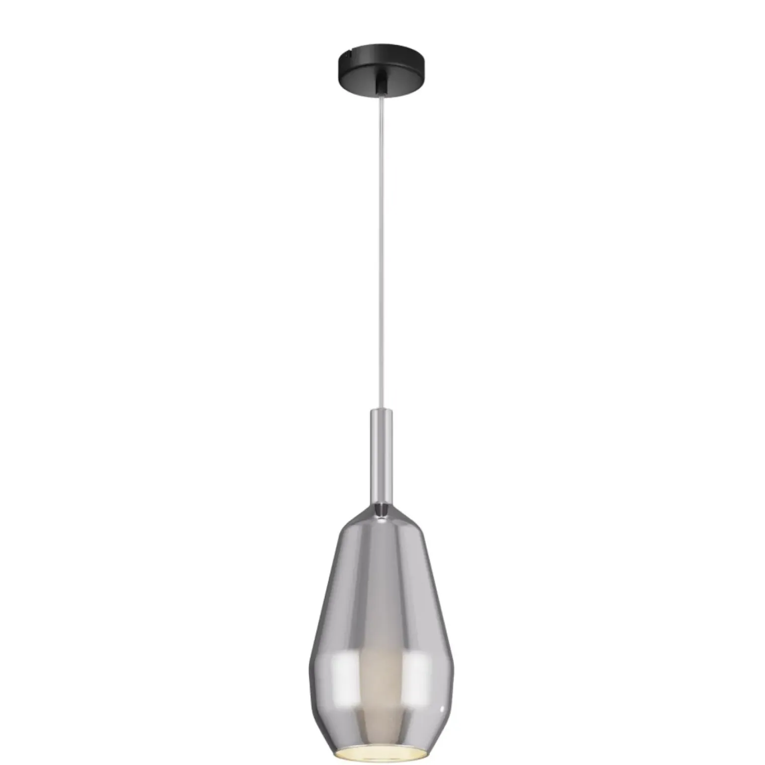 Best Stylowa lampa wisząca z ciekawym kloszem MOD271PL-01B8 z serii DUALITY Żyrandole Nowoczesne