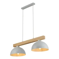 Best Stylowa lampa wisząca z dodatkiem drewna TK 4713 z serii OSLO | Kaja Żyrandole Nowoczesne