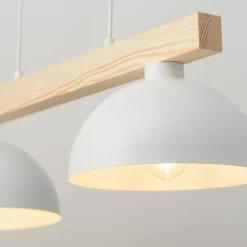 Best Stylowa lampa wisząca z dodatkiem drewna TK 4713 z serii OSLO | Kaja Żyrandole Nowoczesne