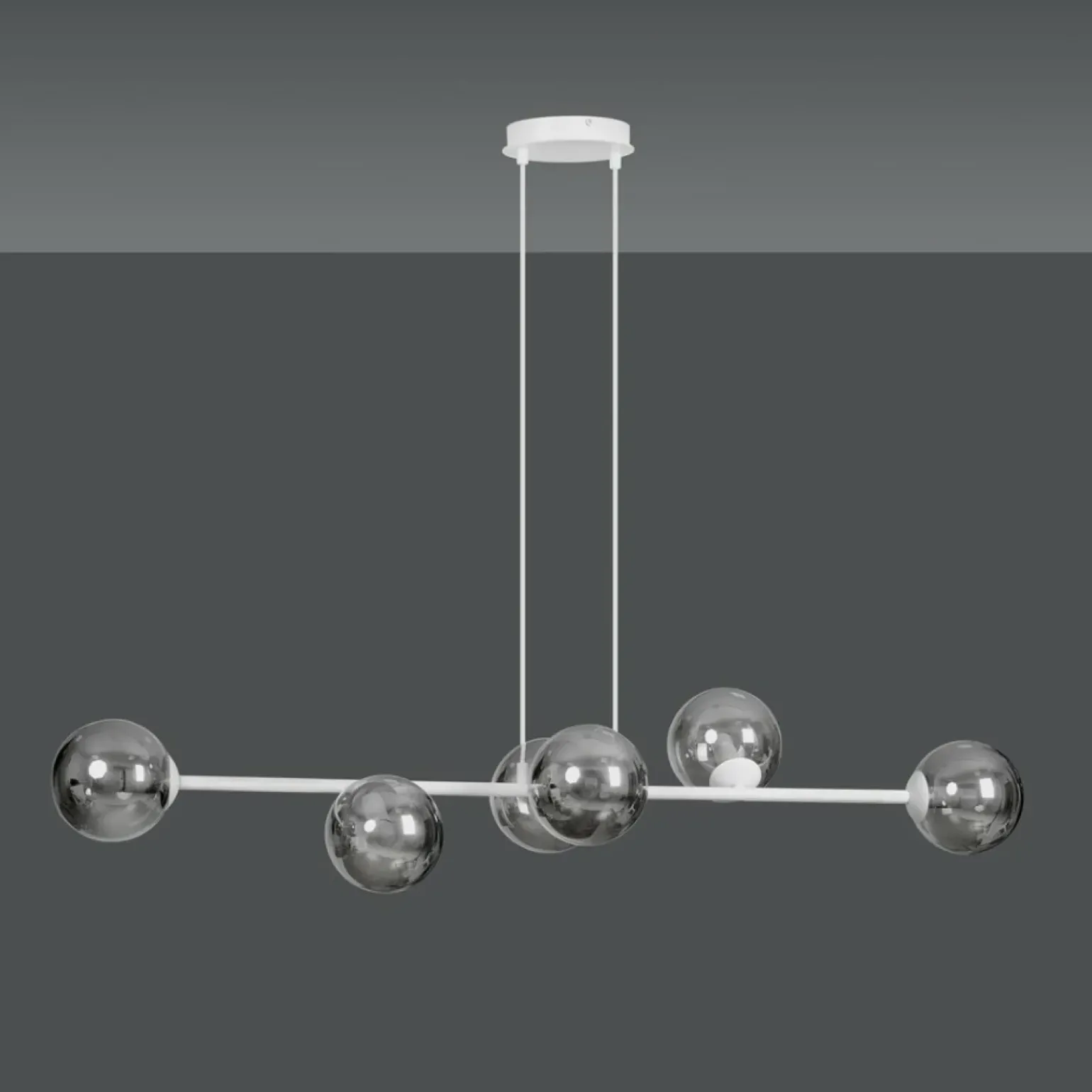 Best Sale Stylowa lampa wisząca z kloszami do salonu 878/6 | Kaja Oświetlenie Żyrandole Nowoczesne