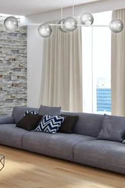 Best Sale Stylowa lampa wisząca z kloszami do salonu 878/6 | Kaja Oświetlenie Żyrandole Nowoczesne