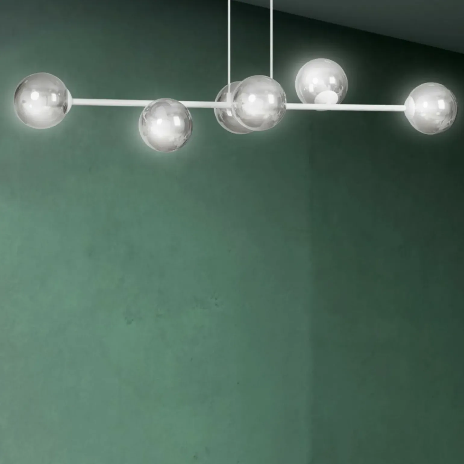 Best Sale Stylowa lampa wisząca z kloszami do salonu 878/6 | Kaja Oświetlenie Żyrandole Nowoczesne