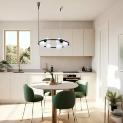 New Stylowa lampa wisząca z kloszami w dwóch rozmiarach 5007 z serii ORBIT Żyrandole Nowoczesne