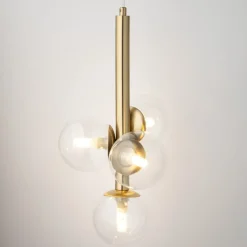 Store Stylowa lampa wisząca z kulistymi kloszami SIG 40856 z serii PERLA LUX Żyrandole Nowoczesne