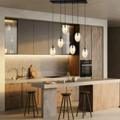 New Stylowa lampa wisząca z ozdobnymi kloszami 1267/6 z serii ASTRAL Żyrandole Nowoczesne