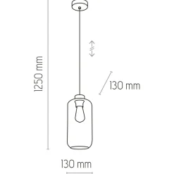 Best Sale Stylowa lampa wisząca ze złotą oprawką TK 3314 MARCO | Kaja Żyrandole Nowoczesne