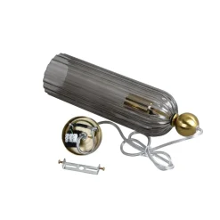 Online Stylowa lampa z dymionym kloszem LP-939/1P SMOKED z serii PIEGA | Kaja Żyrandole Nowoczesne