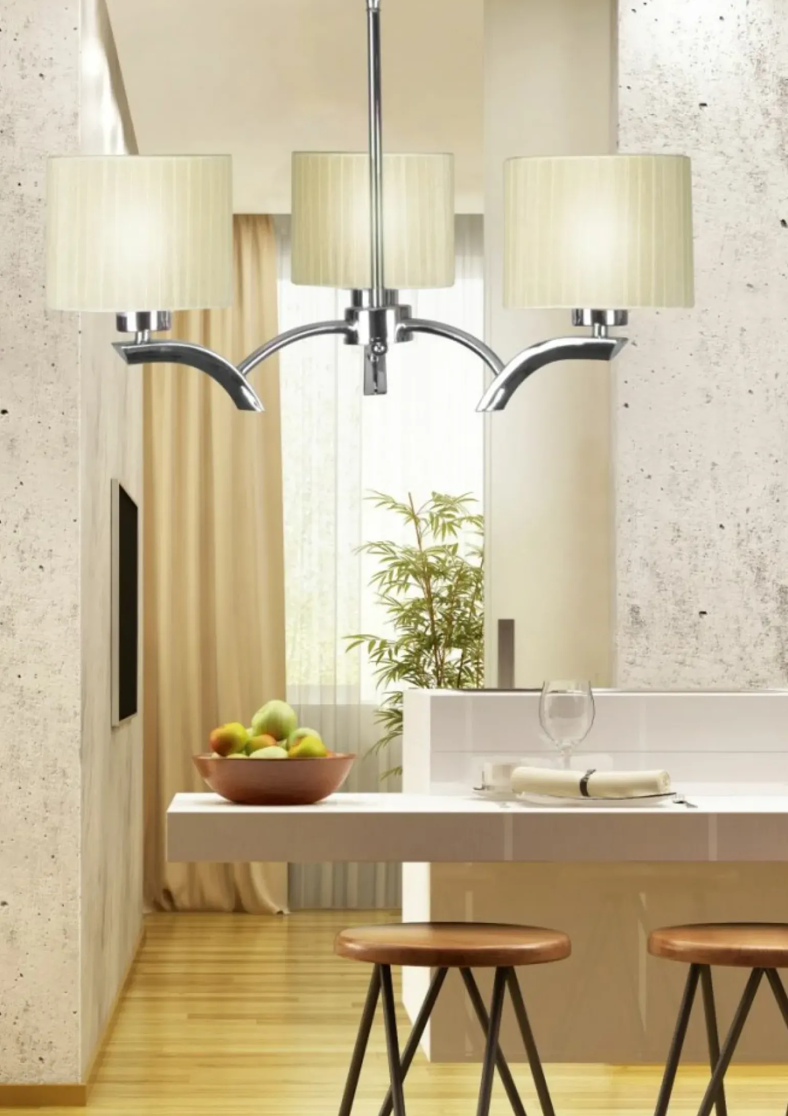 Sklep Kaja Stylowa lampa z tasiemkowymi abażurami 33-04208 DRAGA | Kaja