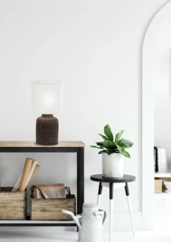 Sklep Kaja Stylowa lampka stołowa z białym abażurem 41-79862 INER | Kaja