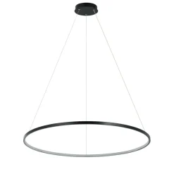 Store Stylowa obręcz wisząca, LED ring LP-909/1P L BK RING | Kaja Żyrandole Nowoczesne