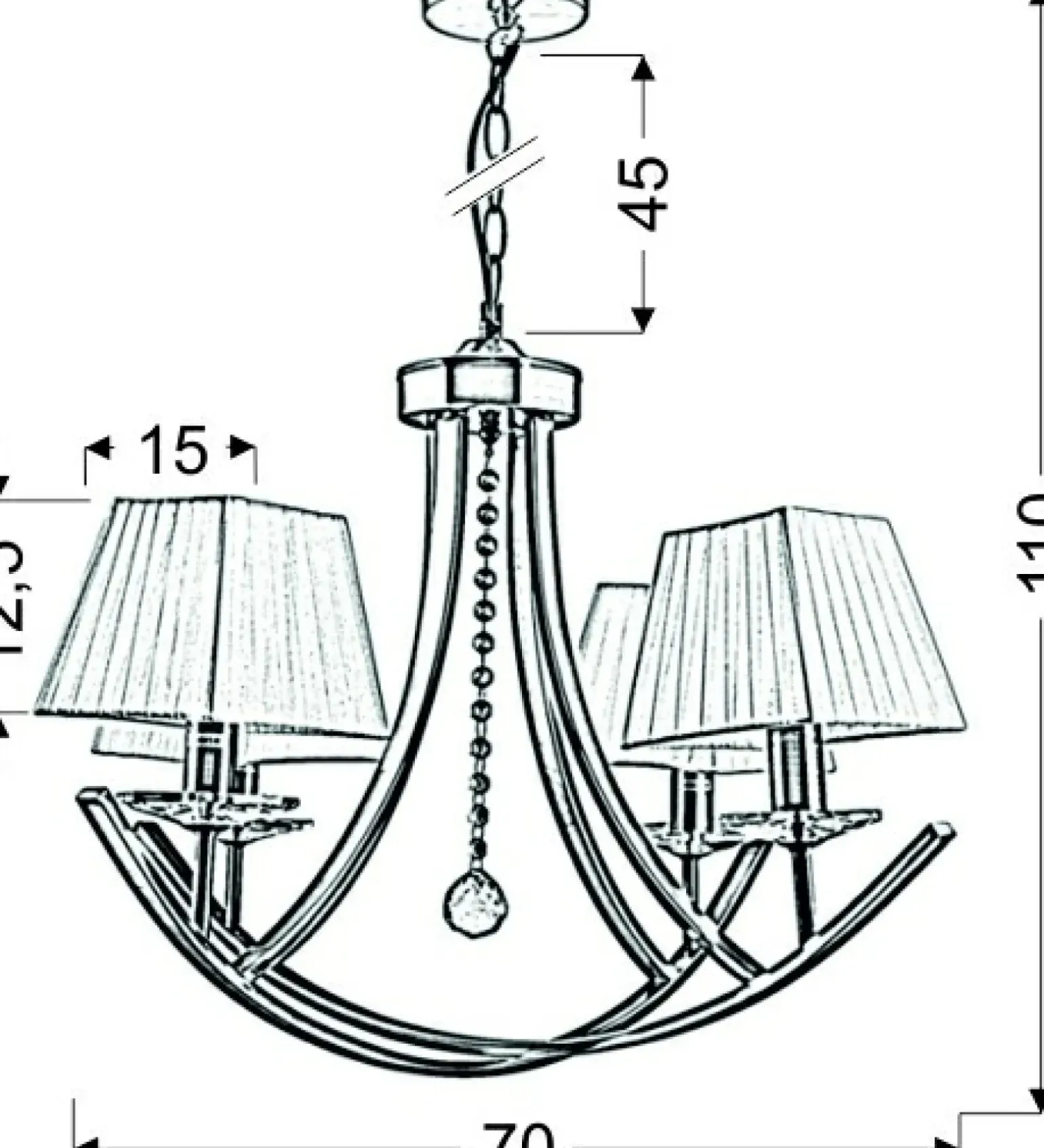 Sklep Kaja Stylowa, patynowa lampa wisząca 34-84555 VALENCIA | Kaja Oświetlenie