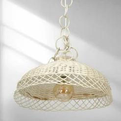 Best Stylowa, pleciona lampa wisząca w stylu boho MLP7997 VIMINI | Kaja Żyrandole Nowoczesne