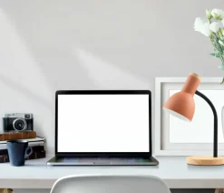 Sklep Kaja Stylowa, pomarańczowa lampka biurkowa TB-37263-OG SENZA | Kaja