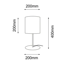 Sklep Kaja Stylowa, ponadczasowa lampka na szafkę nocną ANT 2029 LAMEGO | Kaja