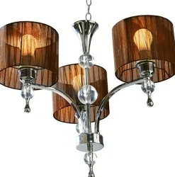 Cheap Stylowa, potrójny żyrandol do salonu AZ2900 IMPRESS BROWN | Kaja Żyrandole Nowoczesne