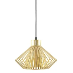 New Stylowa, złota lampa na regulowanym zwisie ZM A8080-GLD z serii DOLIA Żyrandole Nowoczesne