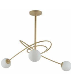 Cheap Stylowa, złota lampa sufitowa do sypialni SIG 33356 z serii VELVET Żyrandole Nowoczesne