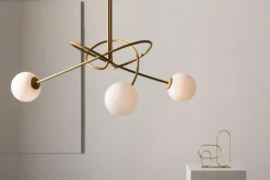 Cheap Stylowa, złota lampa sufitowa do sypialni SIG 33356 z serii VELVET Żyrandole Nowoczesne