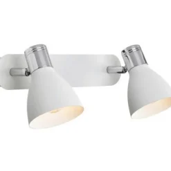 Sklep Kaja Stylowy biały kinkiet z 2 źródłami światła 103066 | Kaja Oświetlenie