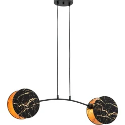 Best Sale Stylowy, czarno-złoty żyrandol do sypialni 1327/2 MOTIF | Kaja Żyrandole Nowoczesne