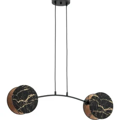 Best Sale Stylowy, czarno-złoty żyrandol do sypialni 1327/2 MOTIF | Kaja Żyrandole Nowoczesne