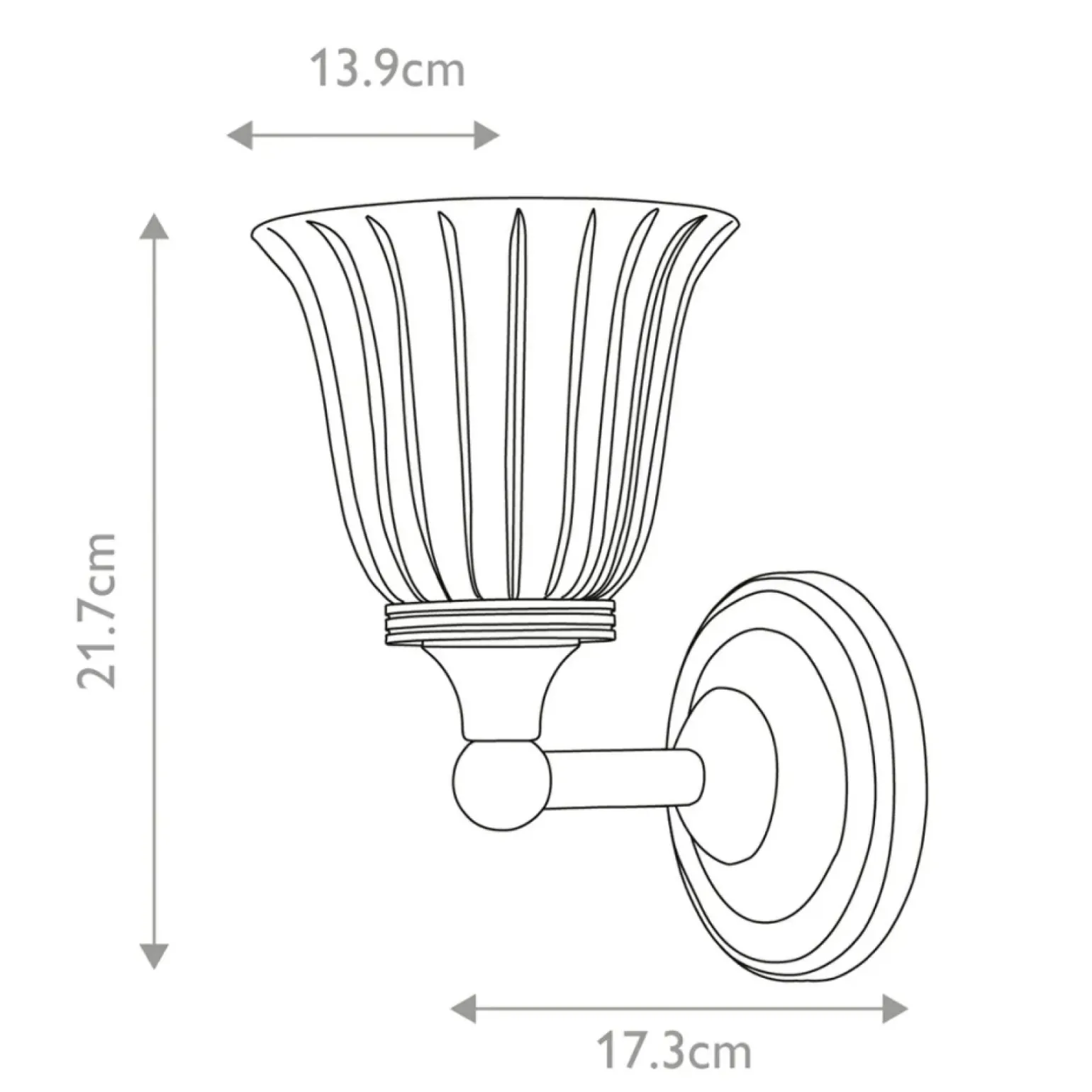 Sklep Kaja Stylowy kinkiet, polerowany nikiel BATH-AUSTEN1-PN z serii AUSTEN