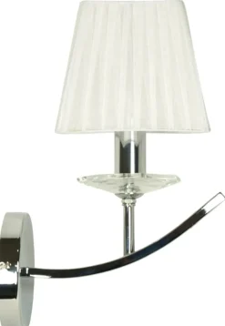 Sklep Kaja Stylowy kinkiet z białym abażurem 21-84418 VALENCIA | Kaja Oświetlenie