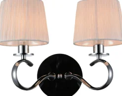 Sklep Kaja Stylowy kinkiet z białymi abażurami 22-21564 CLARA | Kaja Oświetlenie