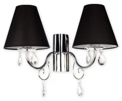 Sklep Kaja Stylowy kinkiet z kryształkami O1961 CH CZA VELIO | Kaja Oświetlenie