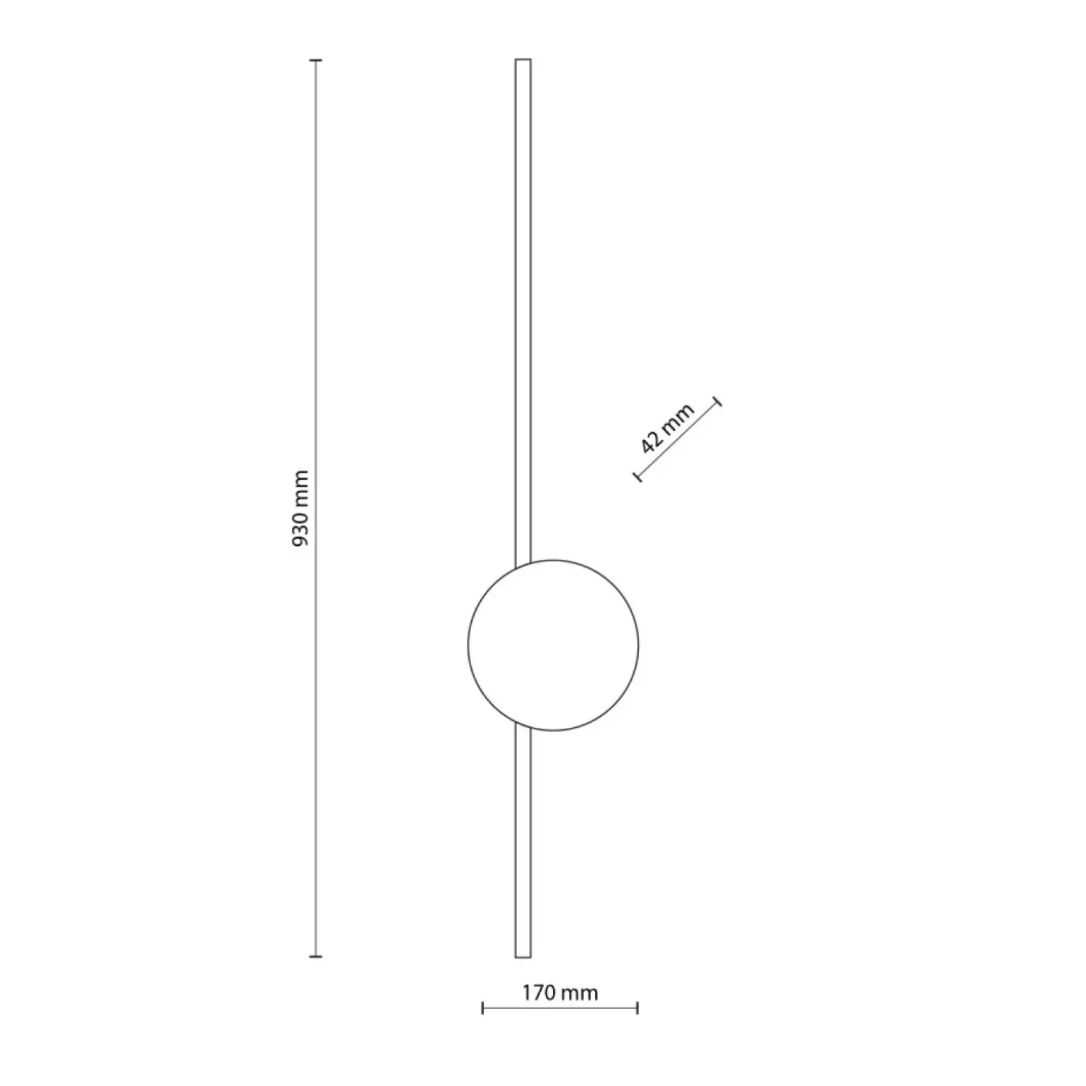 Sklep Kaja Stylowy kinkiet z listwą LED i drewnianą tarczą TK 1441 serii JAVA II