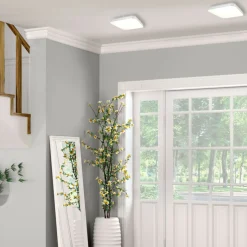 Sklep Kaja Stylowy plafon LED, srebra ramka 26x26cm 4000K EK5362 AJAX | Kaja