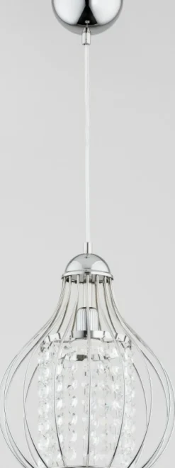 Store Stylowy zwis z kryształowym kloszem okrytym drutem AL 60619 | Kaja Żyrandole Nowoczesne