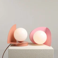 Sklep Kaja Subtelna, dziewczęca lampka nocna ⌀14cm 1125B11 z serii LOOP | Kaja Oświetlenie