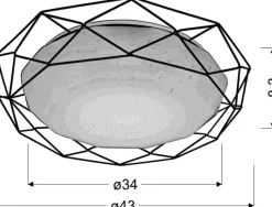 Sklep Kaja SVEN LAMPA SUFITOWA PLAFON 43 24W LED 3000K BIAŁY