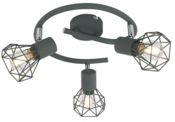 Sklep Kaja Szara, druciana lampa sufitowa 98-60990 VERVE | Kaja Oświetlenie