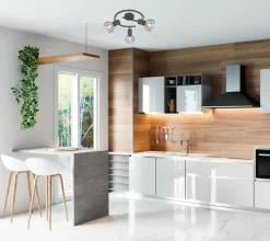 Sklep Kaja Szara, druciana lampa sufitowa 98-60990 VERVE | Kaja Oświetlenie