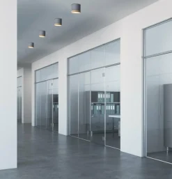 Sklep Kaja Szara lampa spot z drewnianą obwódką 2275925 TUBA | Kaja Oświetlenie