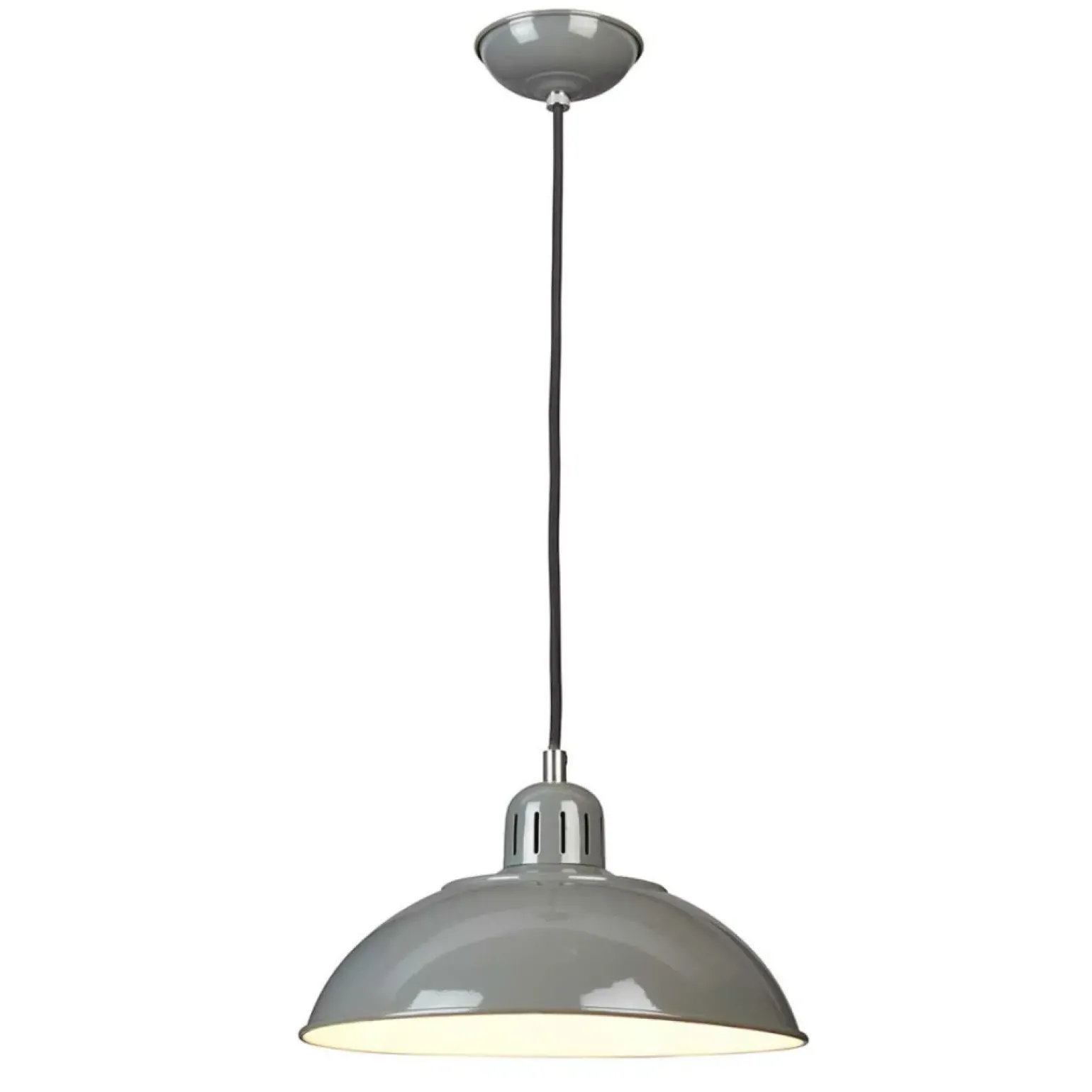 Clearance Szara lampa wisząca, regulowana FRANKLIN-P-GY z serii FRANKLIN Żyrandole Nowoczesne