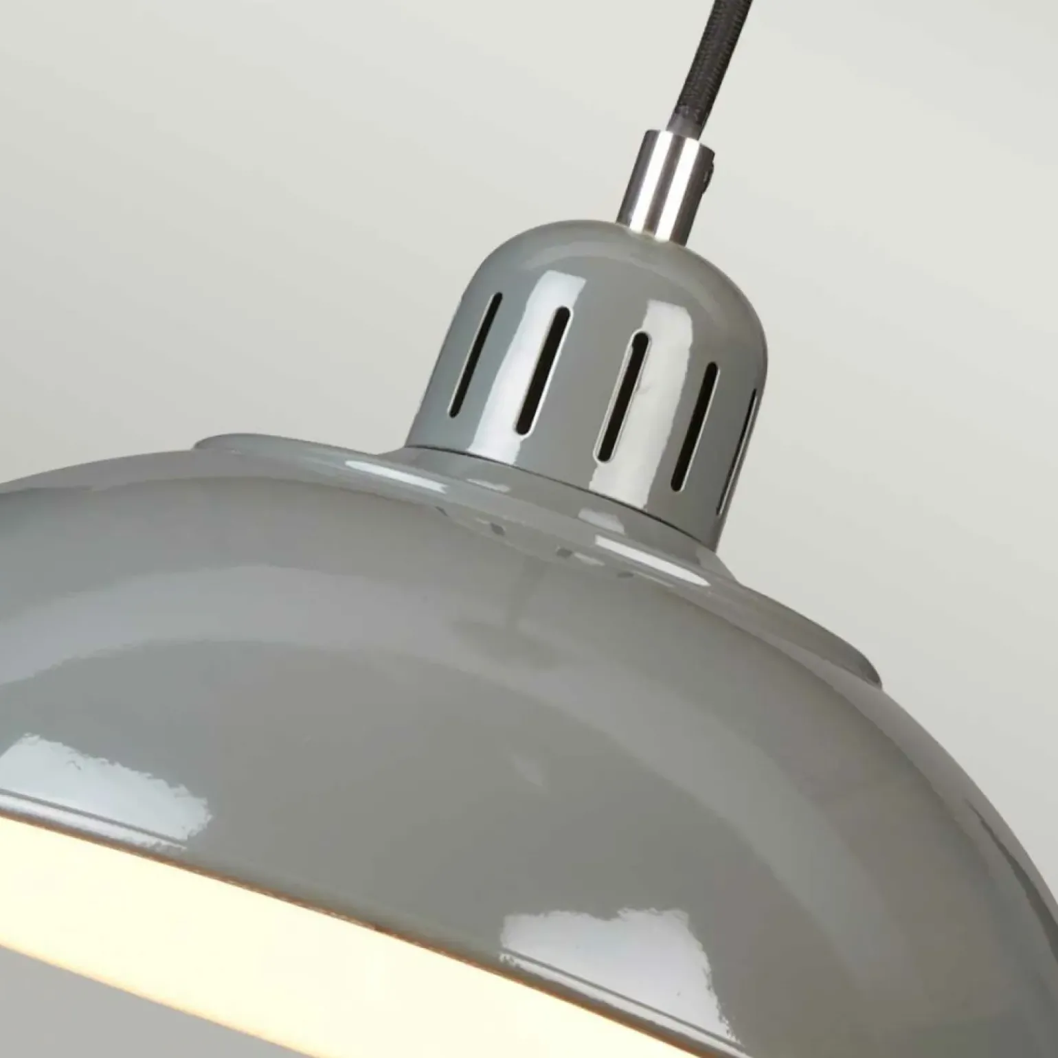 Clearance Szara lampa wisząca, regulowana FRANKLIN-P-GY z serii FRANKLIN Żyrandole Nowoczesne