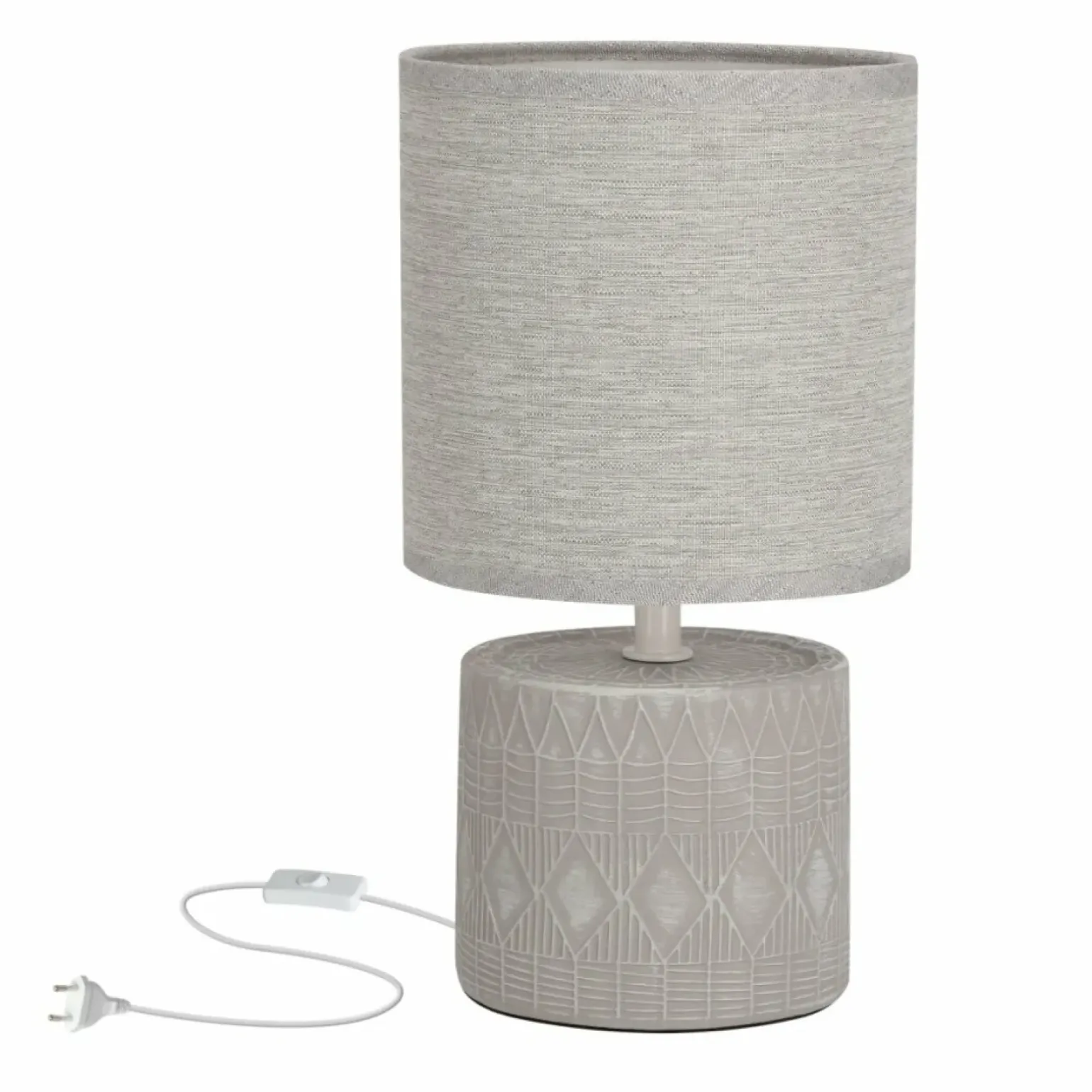 Sklep Kaja Szara lampka nocna do klasycznej sypialni 41-24398 z serii DINA | Kaja Oświetlen