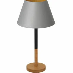 Sklep Kaja Szara lampka stołowa, stożkowy abażur LX 3756 z serii TABLE LAMPS