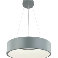 Hot Szara, ledowa obręcz wisząca LP-622/1P GREY MALAGA | Kaja Oświetlenie Żyrandole Nowoczesne